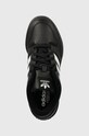 Шкіряні кросівки adidas Originals Team Court 2 STR чорний ID6630