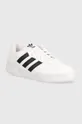 λευκό Δερμάτινα αθλητικά παπούτσια adidas Originals Team Court 2 STR Unisex