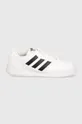 Δερμάτινα αθλητικά παπούτσια adidas Originals Team Court 2 STR λευκό