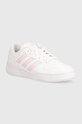 adidas Originals sneakers din piele Team Court 2 STR plată alb ID6632