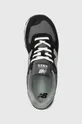black New Balance sneakers 574