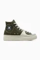 green Converse trainers Chuck Taylor All Star Construct HI Unisex