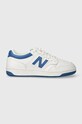 New Balance sneakers BB480LBL piele alb BB480LBL