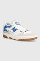 New Balance sneakersy BB550ESA skóra zamszowa biały BB550ESA