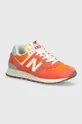 orange New Balance sneakers 574 Unisex