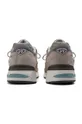 gray New Balance sneakers. Made in UK