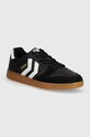 Hummel sneakersy HANDBALL PERFEKT imitacja skóry licowej czarny 226303