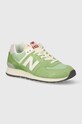 Tenisky New Balance 574 semišová koža zelená U574RCC