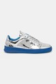 VOR sneakersy skórzane 5A 5A.Cromato srebrny SS24