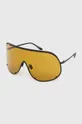 Rick Owens okulary przeciwsłoneczne Occhiali Da Sole Sunglasses Shield czarny