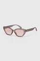 Jeepers Peepers okulary przeciwsłoneczne jednolita brązowy JP19008