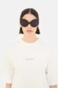 Marni ochelari de soare Lake Of Fire uniforme negru EYMRN00068.001.4DL