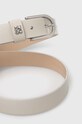 Kožený pásek HUGO 50512659 béžová AW24