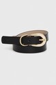 BOSS pasek skórzany czarny 50512966