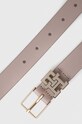Δερμάτινη ζώνη Tommy Hilfiger AW0AW15763 μπεζ SS24