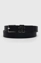Tommy Hilfiger pasek skórzany czarny AW0AW15763
