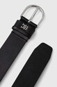 Tommy Hilfiger pasek skórzany AW0AW15767 czarny SS24