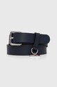Tommy Jeans pasek skórzany granatowy AW0AW15837
