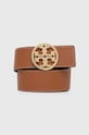 Tory Burch cintura in pelle bilaterale 138936.001 nero SS24