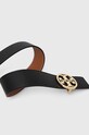 Doplňky Oboustranný kožený pásek Tory Burch 1.5" Miller Reversible 138936.001 černá