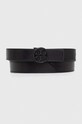 Tory Burch pasek skórzany Miller Crystal czarny 155565.003