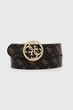 Guess pasek dwustronny NOELLE syntetyczny brązowy BW9062.P4135