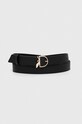 Patrizia Pepe curea de piele Gift Box negru 8W0010.L048