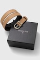 Accesorii Patrizia Pepe curea de piele 8W0027.L048 bej