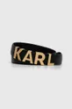 чёрный Кожаный ремень Karl Lagerfeld Женский