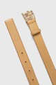 Kožený pásek Tommy Hilfiger AW0AW16028 béžová SS24
