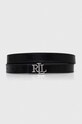 Lauren Ralph Lauren pasek skórzany dwustronny czarny 412935629
