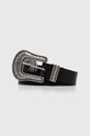 Kožený pásek Pepe Jeans SARA BELT Planet friendly černá PL020842
