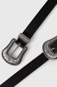 Kožený pásek Pepe Jeans SARA BELT PL020842 černá SS24