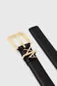Armani Exchange curea de piele 941182.4R759 negru SS25