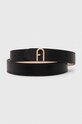 Furla pasek skórzany czarny WC00049.ARE000.BBR00