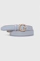 Кожаный ремень Guess голубой BW9118.P4230