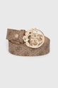 Guess pasek EMERA imitacja skóry licowej beżowy BW9105.P4235