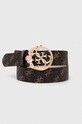 Guess cintura finta pelle fiore marrone BW9105.P4235