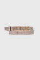 Guess pasek SESTRI imitacja skóry licowej srebrny BW9092.P4220