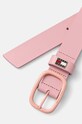 Кожен колан Tommy Jeans AW0AW16220 розов AW24