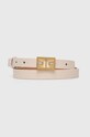 Elisabetta Franchi cintura finta pelle fiore beige CT05S42E2