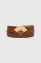 Karl Lagerfeld curea de piele Planet friendly maro 241W3104