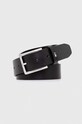 Tommy Hilfiger pasek skórzany Planet friendly czarny AM0AM12048