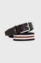 Ремінь Tommy Hilfiger лицьова шкіра бежевий AM0AM12049