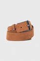 Tommy Hilfiger pasek skórzany Planet friendly brązowy AM0AM12050