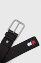 Tommy Jeans pasek skórzany AM0AM12270 brązowy SS24