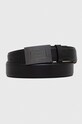 Usnjen pas Calvin Klein Zrnato usnje črna K50K511357