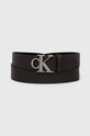 Шкіряний ремінь Calvin Klein Jeans коричневий K50K511418