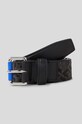 Ζώνη Karl Lagerfeld Jeans απομίμηση λείου δέρματος μαύρο 240D3102