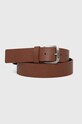 Δερμάτινη ζώνη Hugo Blue καφέ 50522158